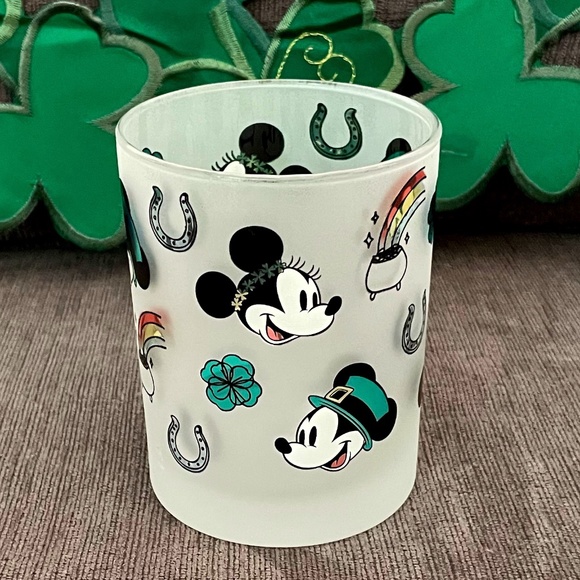 Mickey and Minnie Frosted Glass ☘️ - Picture 1 of 4